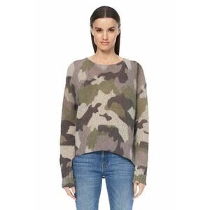 360 Cashmere NWOT Women's Dahlia Camo Cashmere Blend Sweater M